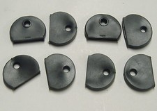 LOT OF EIGHT BLACK COLOR KEY IDENTIFIER CAPS IDENTIFICATION FOR KEYS