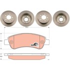 TARCZE HAMULCOWE TRW + KLOCKI TYLNE pasują do FIAT DUCATO + JUMPER + BOXER 250