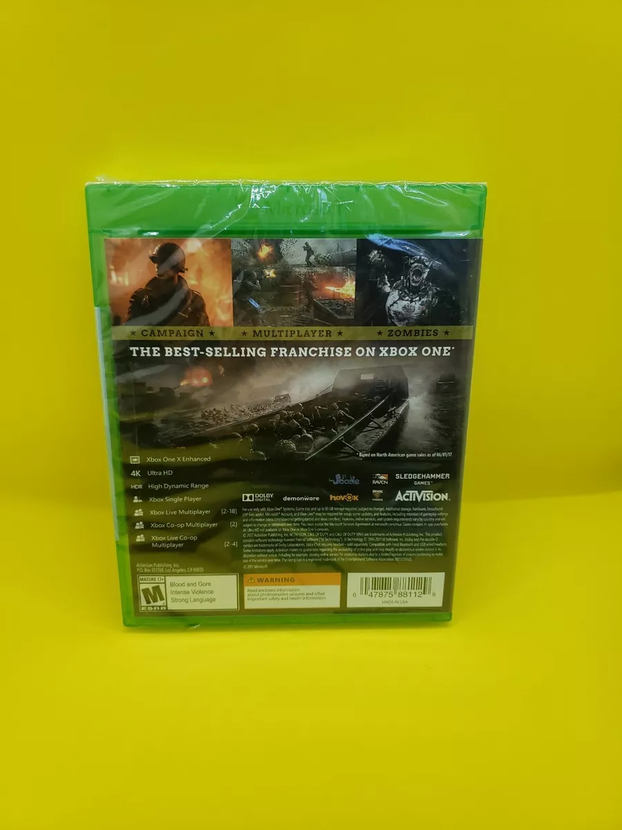 Call of Duty WWII COD World War 2 (XBOX ONE, 2017) Brand New Factory Sealed  XB1