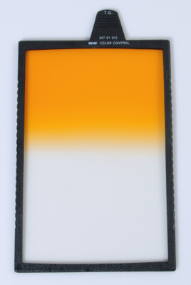 Filtre Sinar Dégradé Tabac TG – Grand Format – Pour Chambre Sinar F, F2, P, P2 – Occasion