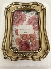 Laura Ashley Rectangular Round Edges Golden Picture Frame 6  X8  NIB Free Shipping