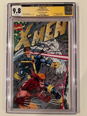X-MEN #1 CGC 9.8 - Near Mint/Mint (WHITE Pages) - New SLAB! - SIGNED BY JIM LEE!