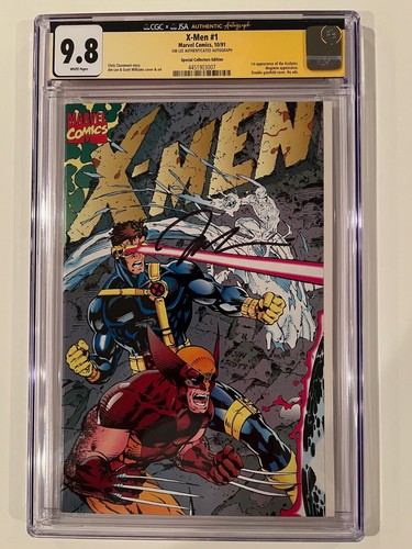 X-MEN #1 CGC 9.8 - Near Mint/Mint (WHITE Pages) - New SLAB! - SIGNED BY JIM LEE!