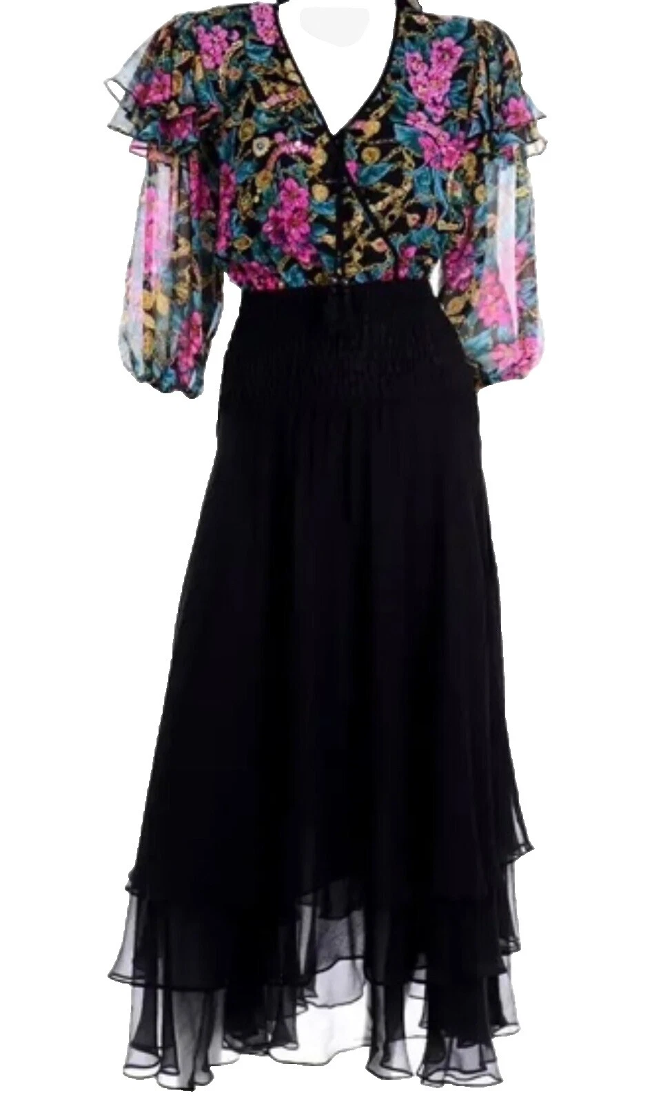 Vestidos Vintage Diane Freis ocasión especial para De mujer