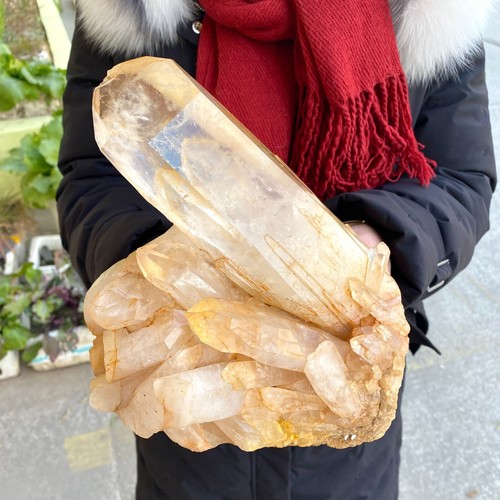 8.2LB Natural white Crystal Himalayan quartz cluster /mineralsls - Picture 5 of 9