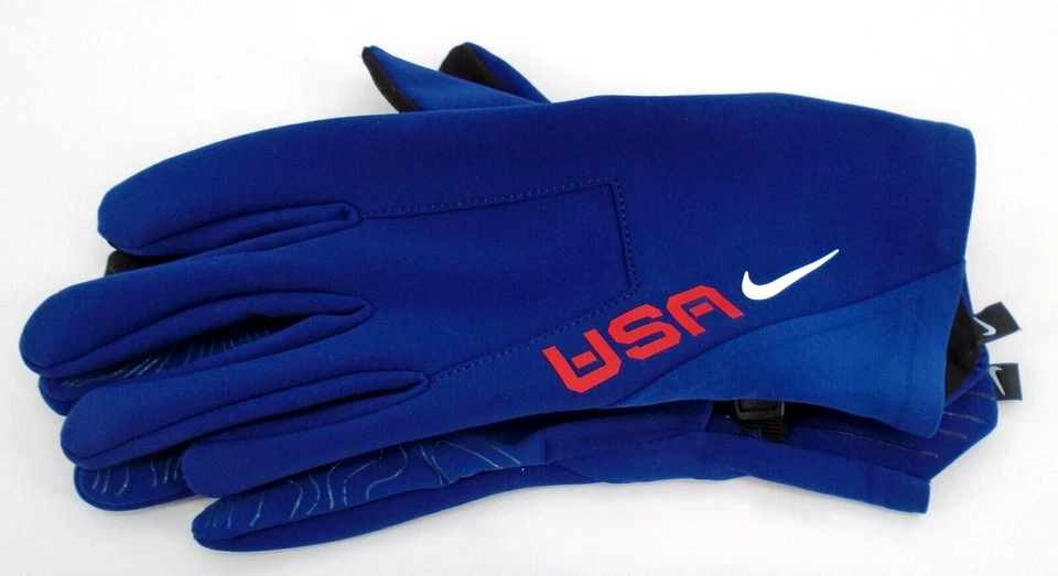 Guantes para correr Nike Shield Phenom para mujer equipo de EE. UU. Juegos Olímpicos azules Foto 4 de 4