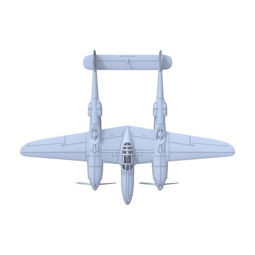 Yao's Studio LYR144235 1/144 Military Model Kit USAF P-38E Lightning Fighter - Picture 4 of 4
