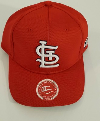 youth red baseball hat
