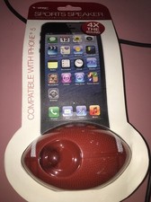 Vibe Sound Sports Football Speaker Compatible with IPhone 5, 4X the Sound