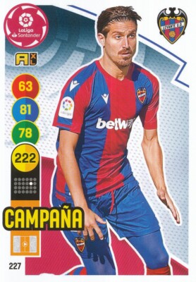 227 JOSE CAMPANA # ESPANA LEVANTE UD CARD PANINI ADRENALYN LIGA 2021