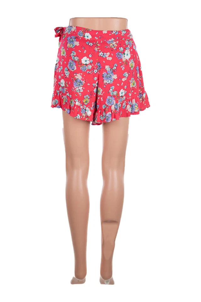 Shorts femininos Free People casual 0 rayon vermelho - Imagem 2 de 2