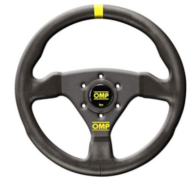 OMP Racing Trecento Steering Wheel - Small Suede (Black) Leather OD0-1975-071