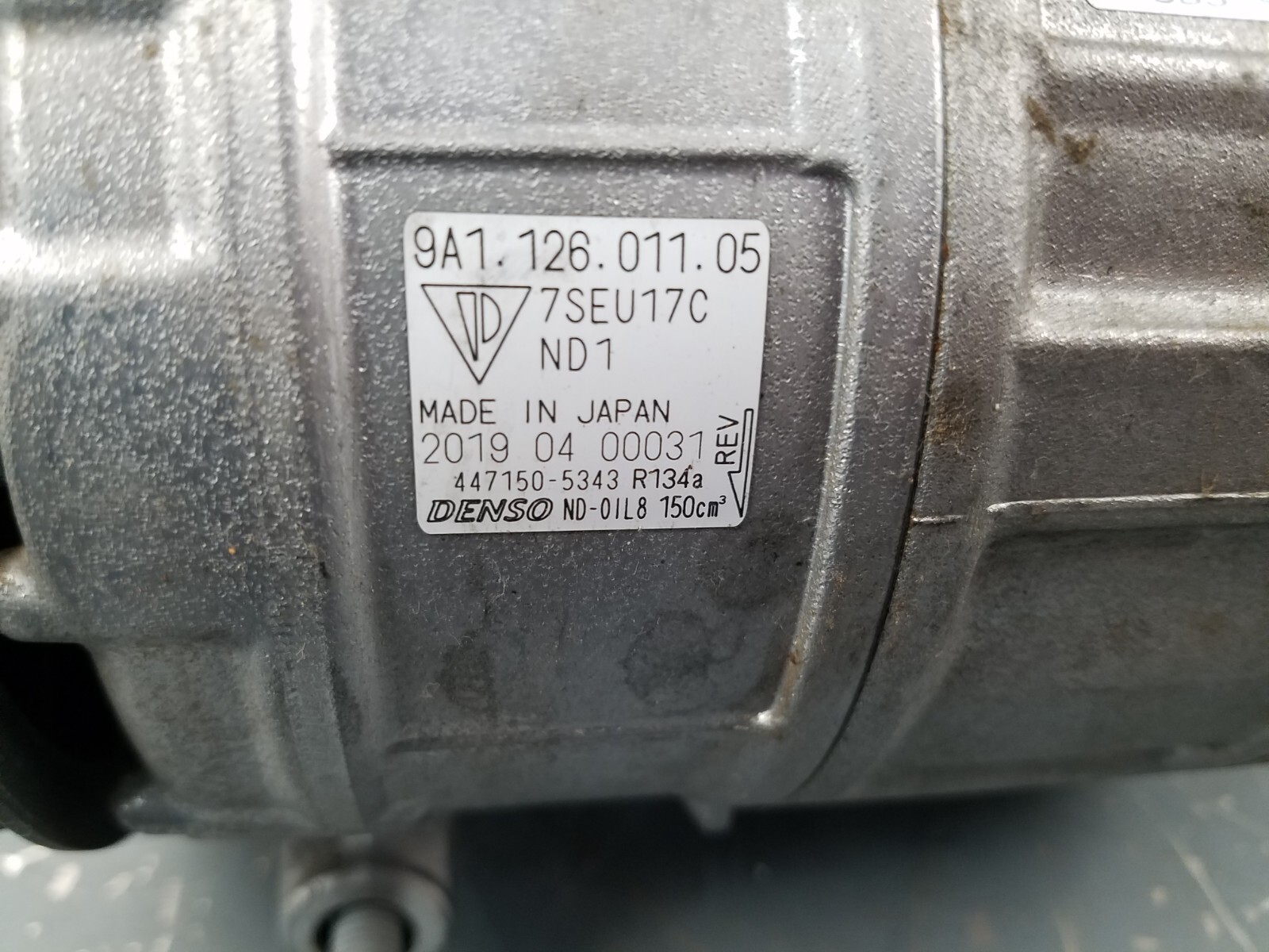 2016 Porsche 911 GT3 RS 4.0L A/C Compressor #2420 B1