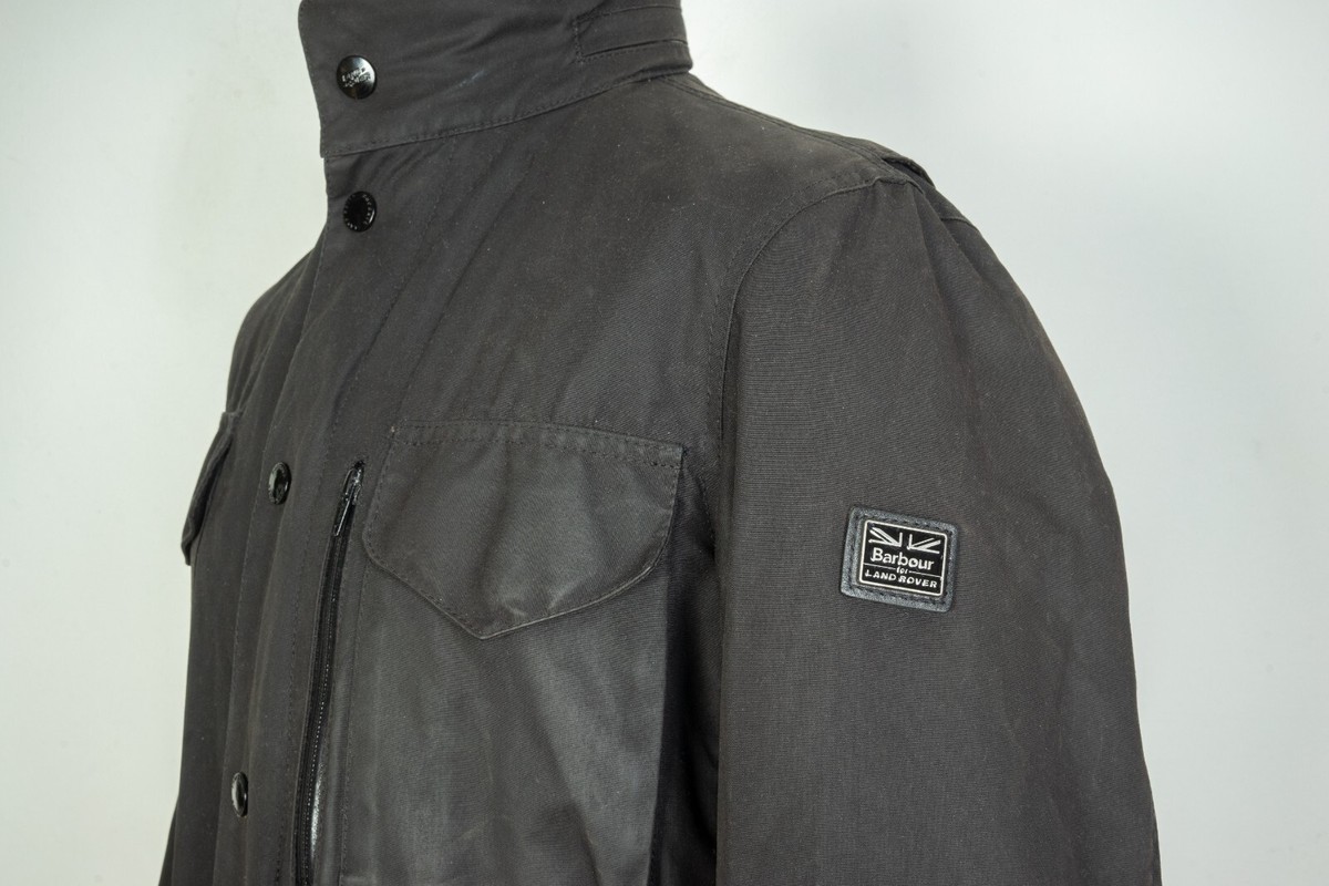 Mens Barbour Birkly Land Rover Field Wax Cotton Black Jacket Mens Barbour Birkly Land Rover Field Wax Cotton Black Jacket