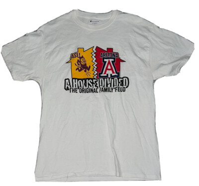 Champion ASU Arizona House Divided Graphic Shirt Size Large