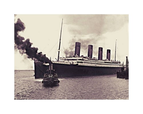 The Titanic ship 8x10 photo print taken in 1912 last ship voyage history picture - Picture 2 of 2