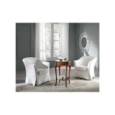 TAVOLO SALOTTO ROTONDO LEGNO MASSELLO