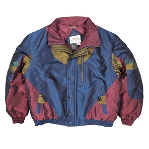 nylon blend bomber jacket