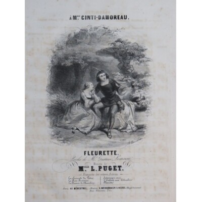 PUGET Loïsa Fleurette Gesang Klavier ca1840