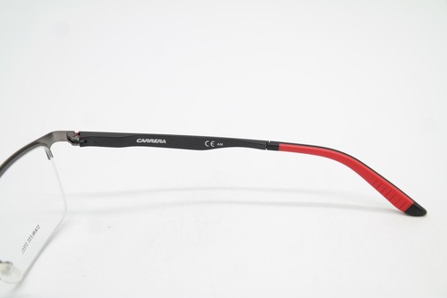 Carrera CA8810 YIH Black Red Silver Half-Rim Eyeglass Frame New - Picture 4 of 6