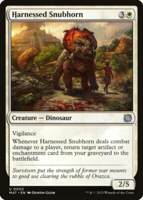 [MTG] Harnessed Snubhorn (0003) (MAT) NM