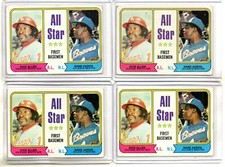 1974 Topps 332 Dick Allen/Hank Aaron All-Star First Basemen EX LOT VINTAGE 1970S