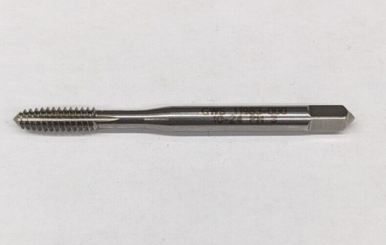 GWS #10-24 NC Fluteless Plug Tap Thread Roll Forming HSS H3 11983-000 USA