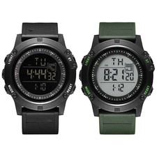 Men's Military Digital Rubber Strap Watch Sports Large Luminous Wrist Watches