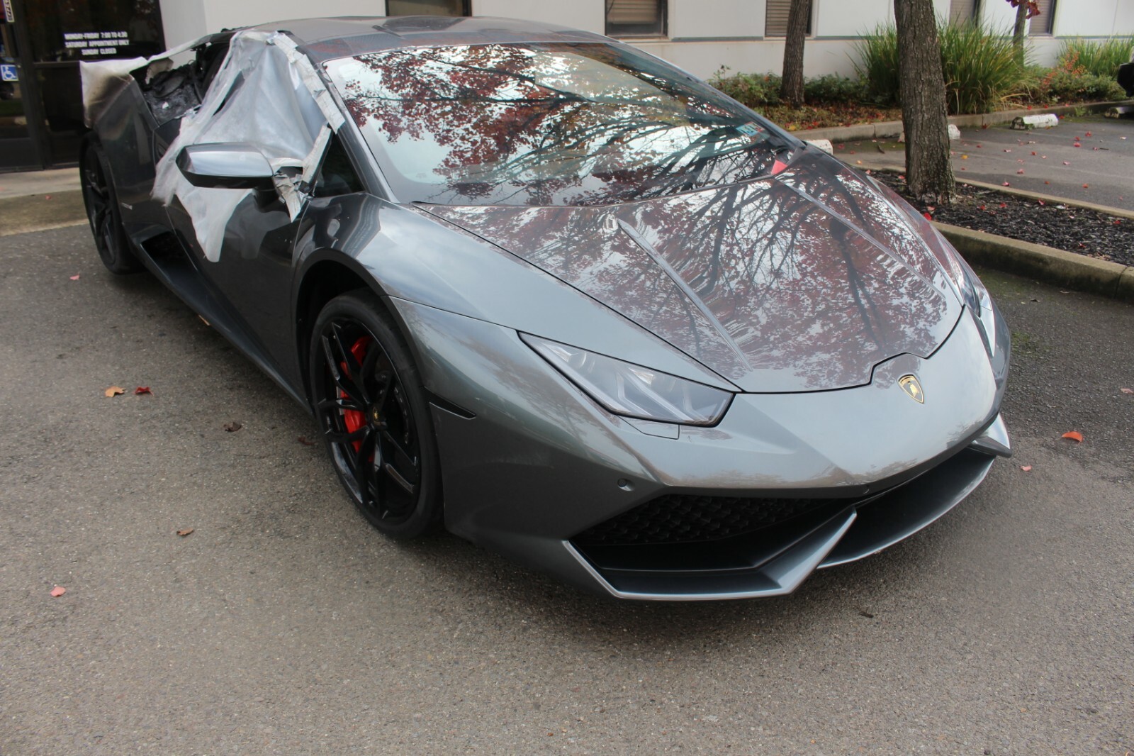 Lamborghini Huracan, LH, Left B-Pillar, Black, Used, P/N 4T0868417A