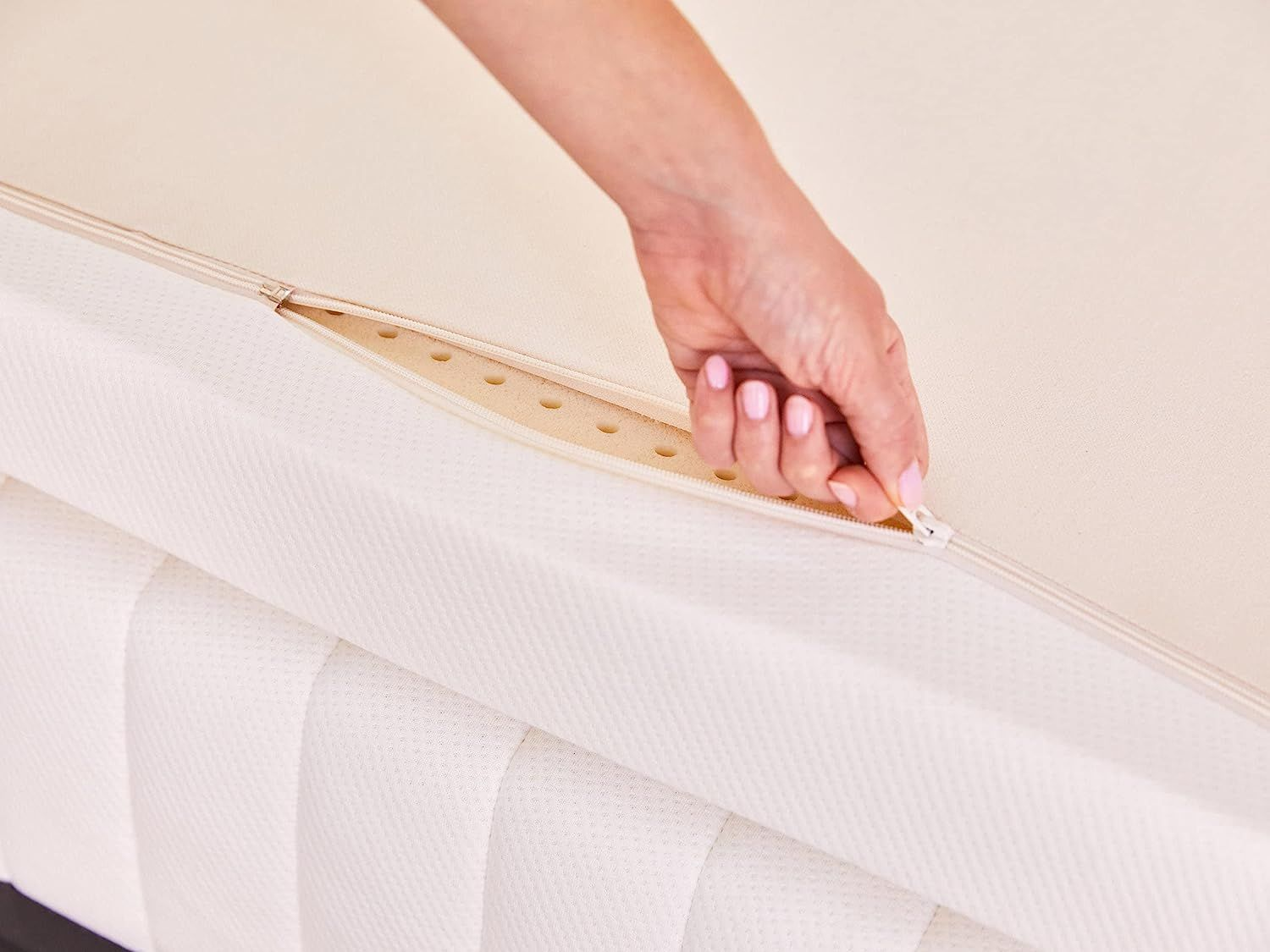 Pure Green Natural Latex Mattress Topper w/Cover Medium 2" Full, eBay