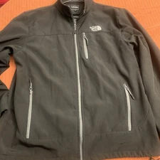 Men’s The North Face Jacket Sz 2xl Black Apex Softshell Polyester Zip Outdoors