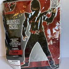 Stealth Ninja Halloween Costume Child Size L 10-12