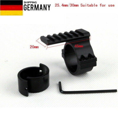 25.4&30mm Zielfernrohr-Halterungsringadapter mit 20-mm-Weaver-Picatinny-Schiene
