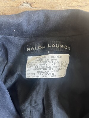 Ralph Lauren Women's denim Blue DABNEY jacket blazer size 8 NEW