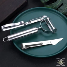 Stainless Steel Potato Fruit Carrot Vegetable Peeler Slicer Kitchen Tool Set