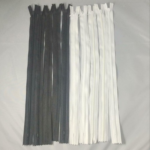 10x Closed End Invisible Zips Fasteners Single Slider Zippers Chain Dispatch - Picture 7 of 8