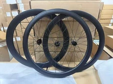 MEROCA 700C Carbon Road Wheelset Clincher Wheels DIY Depth Front/Rear Disc Brake