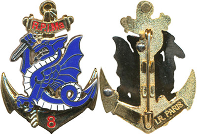 8° R.P.I.Ma, blue and white chimera, LR.PARIS on the right, LR. (4514) (1178)