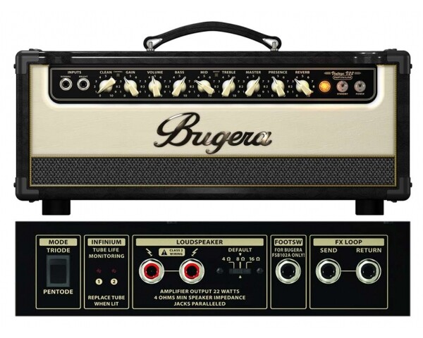 BUGERA V22HD-INFINIUM TESTATA VALVOLARE PER CHITARRA 22 WATT