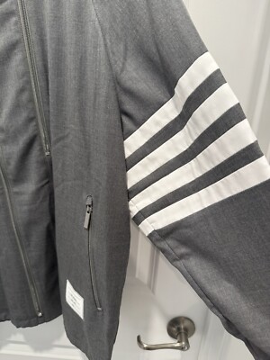 Thom Browne Mens Double-Zip Raglan Jacket Size 2 (Med) NWT $1725 