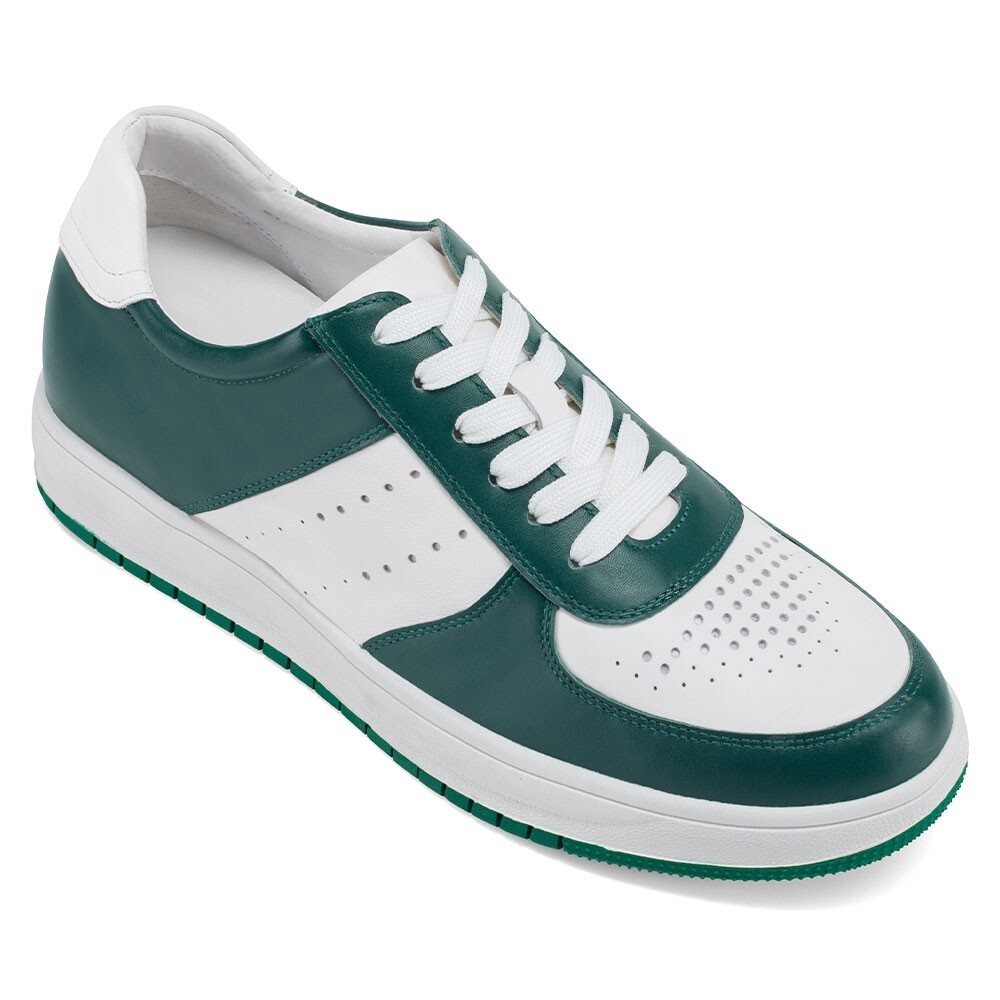 us7 CHAMARIPA elevator shoes Height Increase shoes men white&green