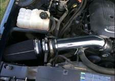 Black Cold Air Intake Systemheat Shield For 99-06 Gmcchevy V8 4.8l5.3l6.0l