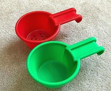 VTG 1960-70's FISHER PRICE PLAY FOOD 2 STACKING MEASURING NESTING CUPS KOREA