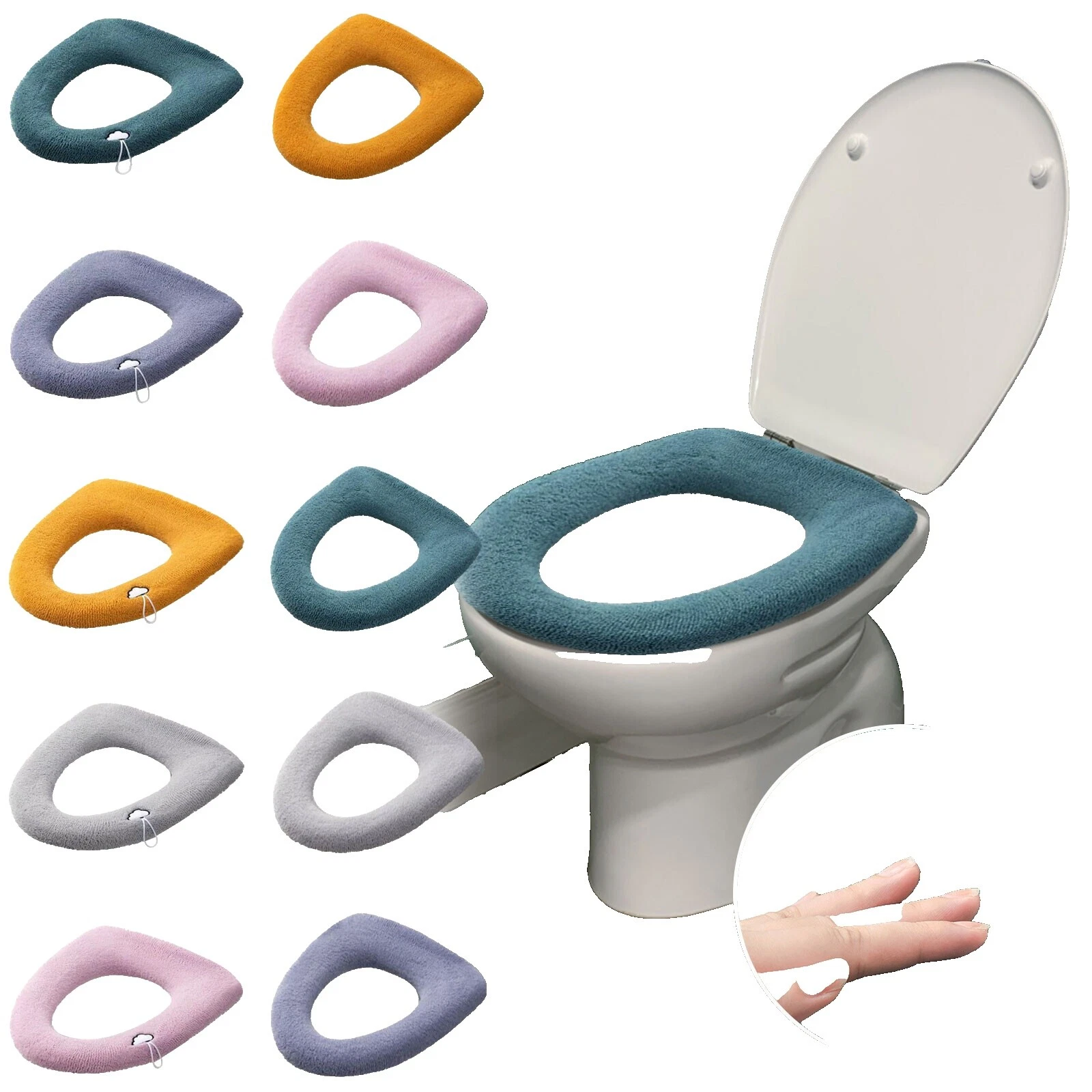 Многоцветные чехлы для унитаза для ванной