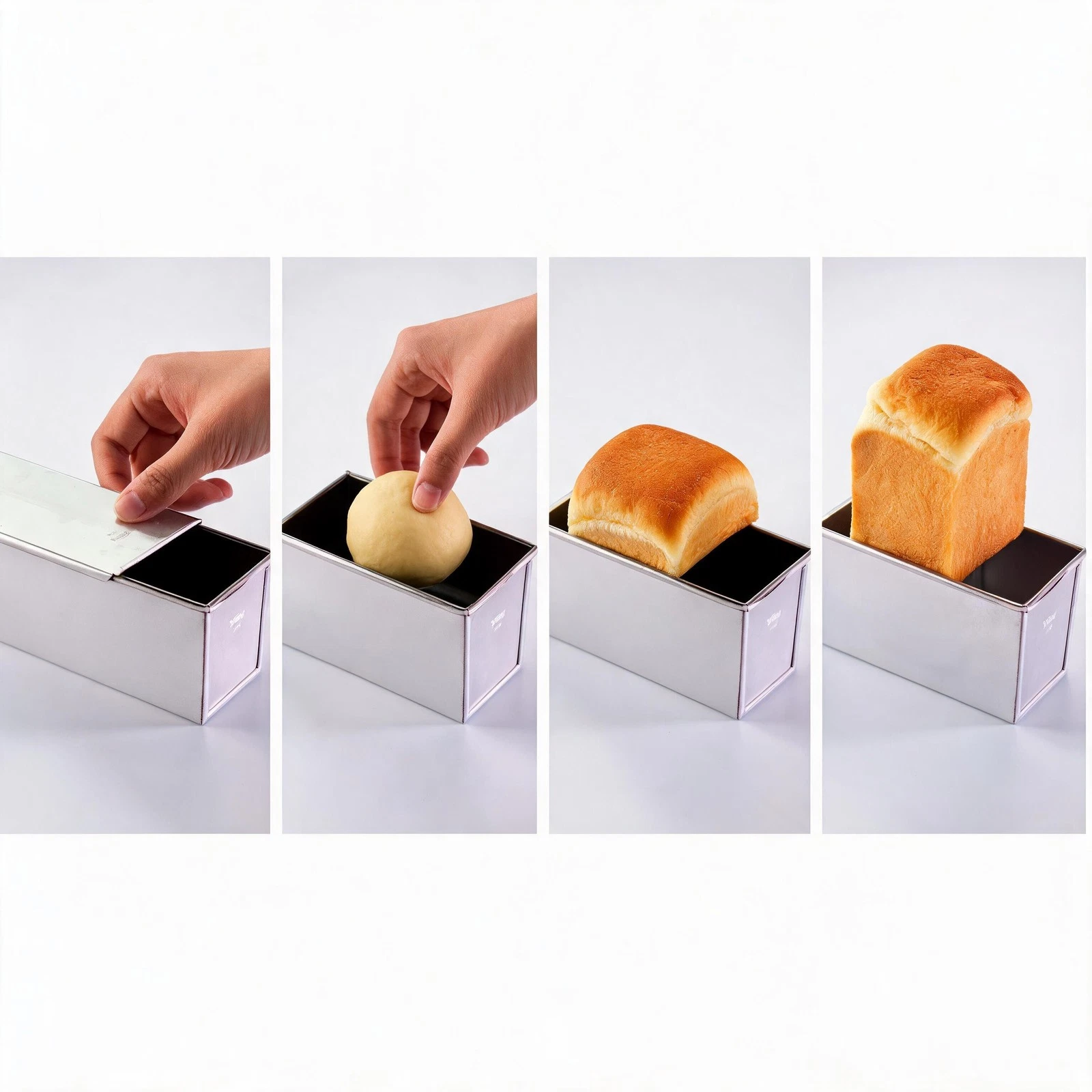 Bread Loaf Pan Aluminum Bread Tin Aluminum Alloy Material Even Heat Distribution