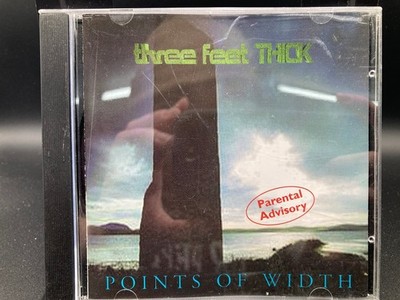 Three Feet Thick - Points of Width CD 1994 Parental Advisory Rock Bomp