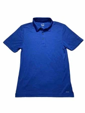 Champion Shirt Mens Small Blue Duo Dry Polo Golf Short Sleeve Lightweight Sport