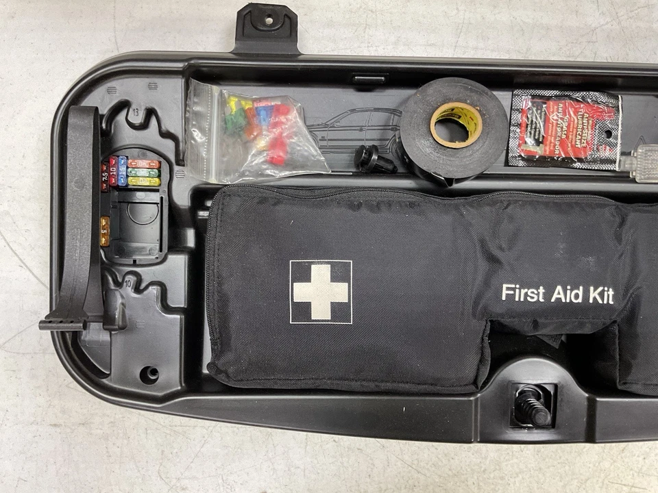 2008-2010 BMW 535i 528i 550i M5 First Aid Kit Tool Box Cover OEM - Image 3 of 4