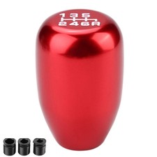 Weighted Metal Shift Knob 157g Red Universal 6 Speed Manual Car Shift Knob