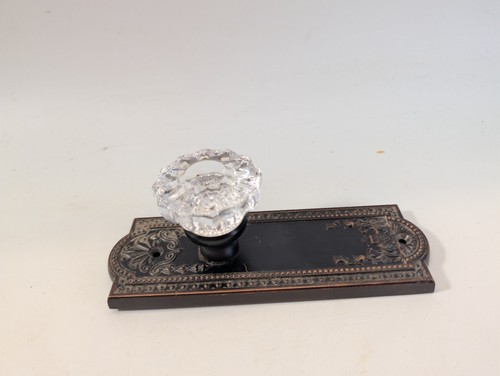 Nostalgic Warehouse Victorian Plate & Crystal Door Knob